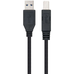 Câble d'imprimante Nanocable USB-A 3.0 Mâle vers USB-B Mâle 2m