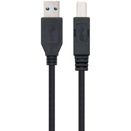 Câble d'imprimante Nanocable USB-A 3.0 Mâle vers USB-B Mâle 2m