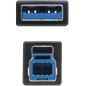 Câble d'imprimante Nanocable USB-A 3.0 Mâle vers USB-B Mâle 2m