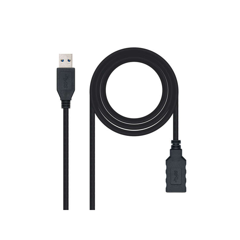 Câble Nanocable USB-A 3.0 Mâle vers USB-A Femelle 1m