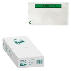 ✅ Dohe Boîte de 250 enveloppes autocollantes écologiques - Liste de colisage Expédition spéciale couleur Plu en stock
