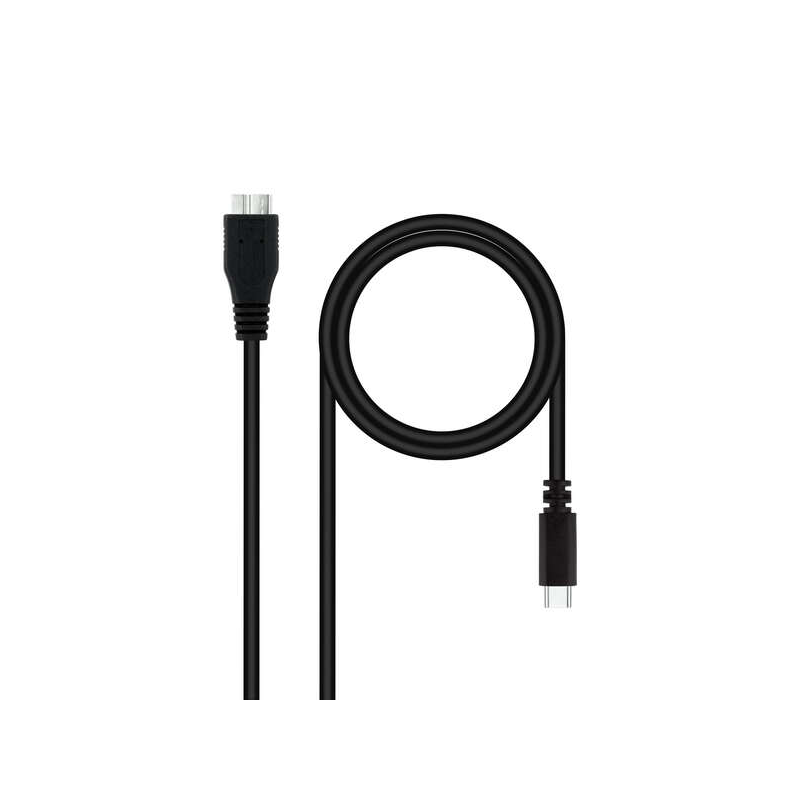 Nanocable Câble USB 3.0 USB-C Mâle vers MicroUSB-B Mâle 1m