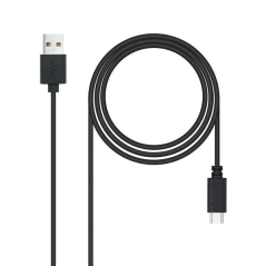 Nanocable Câble USB 2.0 3A USB-C Mâle vers USB-A Mâle 3m