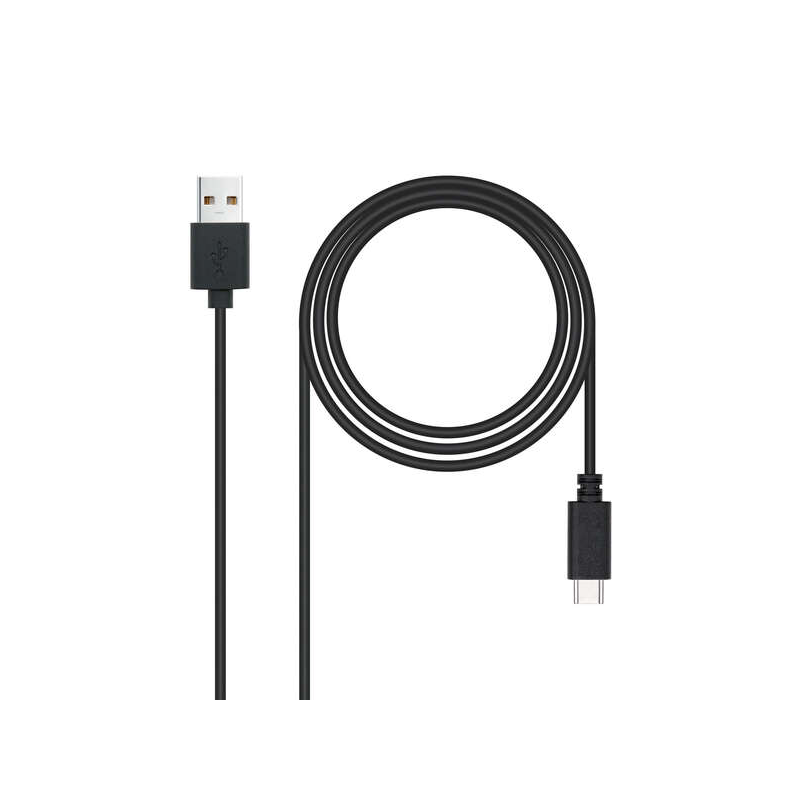 Nanocable Câble USB 2.0 3A USB-C Mâle vers USB-A Mâle 3m