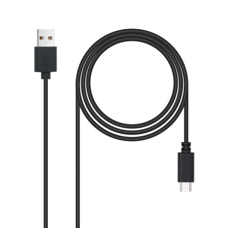 Nanocable Câble USB 2.0 3A USB-C Mâle vers USB-A Mâle 3m