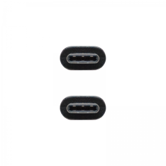 Câble Nanocable USB 2.0 3A - Type USB-C/M-USB-C/M - 1,5m - Couleur Noir