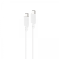 Câble Nanocable USB 2.0 3A - Type USB-C/M-USB-C/M - 1,5 m - Blanc