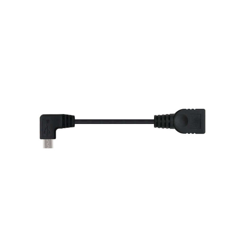 Nanocable Câble Micro USB 2.0 OTG Coudé Mâle vers USB-A Femelle 15cm