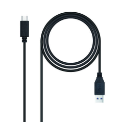 Câble Nanocable USB-C 3.1 Gen 2 10Gbps Mâle vers USB-A Mâle 1.50m