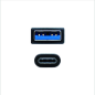 Câble Nanocable USB-C 3.1 Gen 2 10Gbps Mâle vers USB-A Mâle 1.50m