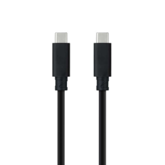 Câble Nanocable USB 3.1 Gen2 5A USB-C/M-USB-C/M 0.5m - Couleur Noir
