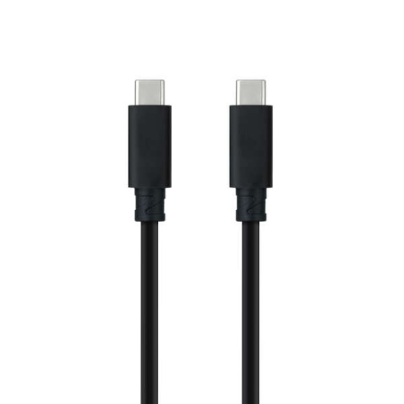 Câble Nanocable USB 3.1 Gen2 5A USB-C/M-USB-C/M 0.5m - Couleur Noir