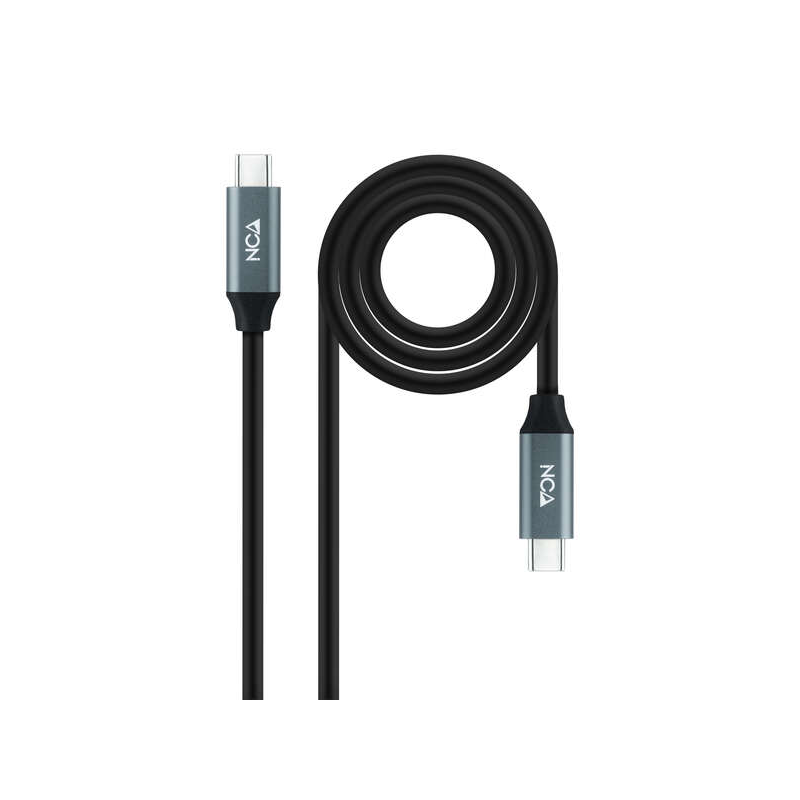 Nanocable USB 3.2 Gen2X2 100W 4K/60Hz Câble USB-C M/M 2m - Couleur Noir