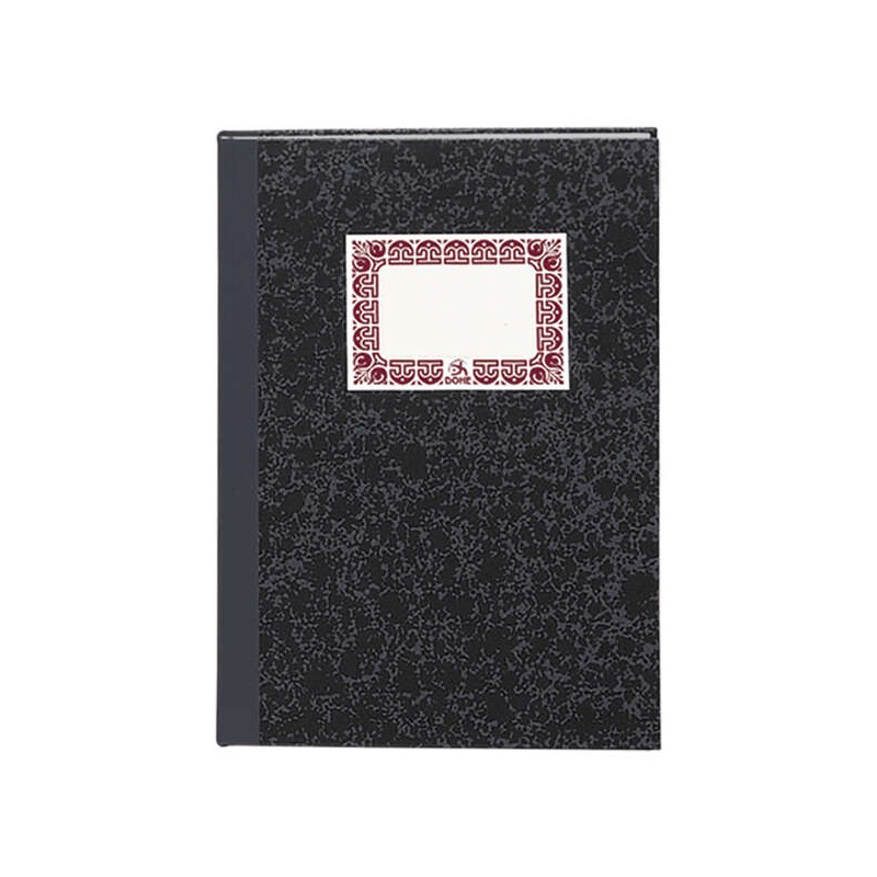 Cahier relié en carton Dohe - 100 feuilles - Couverture en trois morceaux - Support en tissu de différentes couleurs - Papier