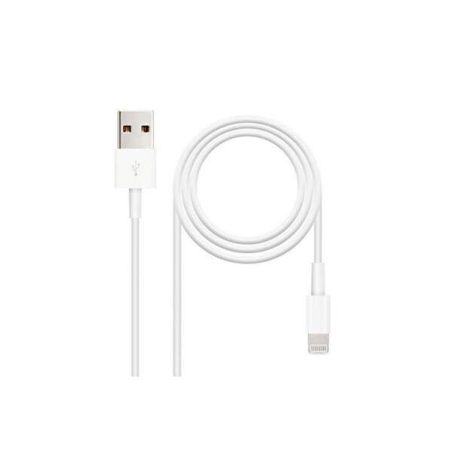Câble USB-A 2.0 Mâle vers Lightning Mâle 2m - Couleur Blanc