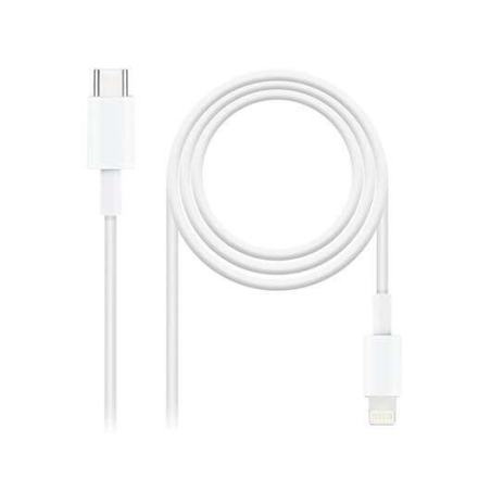 Câble USB-C Mâle vers Lightning Mâle 1m - Couleur Blanche