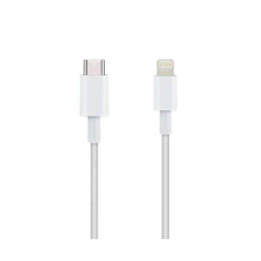 Câble USB-C Mâle vers Lightning Mâle 1m - Couleur Blanche