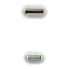 Câble USB-C Mâle vers Lightning Mâle 1m - Couleur Blanche