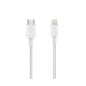 Câble USB-C Mâle vers Lightning Mâle 2m - Couleur Blanche