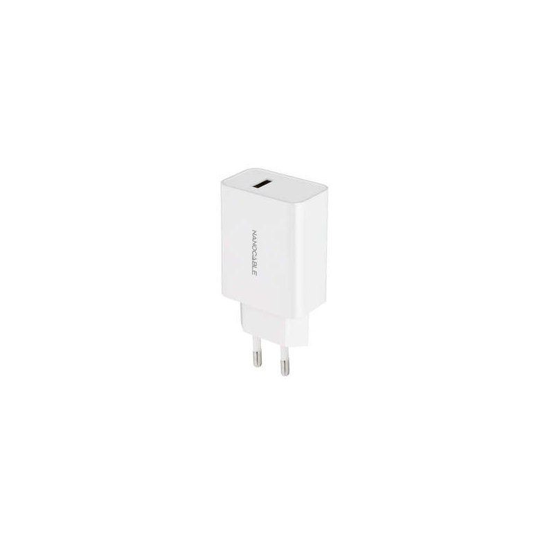 Chargeur USB Nanocable 5V/2.1A - Couleur Blanche