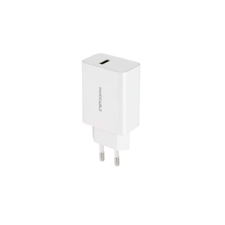 Chargeur USB Nanocable 5V/2.1A - Couleur Blanche