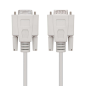 Nanocable Câble Modem Série DB9 Mâle vers DB9 Femelle 1.80m - Couleur Beige
