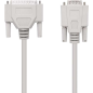 Nanocable Câble Modem Série DB9 Femelle vers DB25 Mâle 1.80m - Couleur Beige