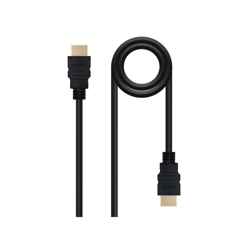 Câble Nanocable HDMI v1.3 Mâle vers HDMI v1.3 Mâle 1m - Couleur Noir