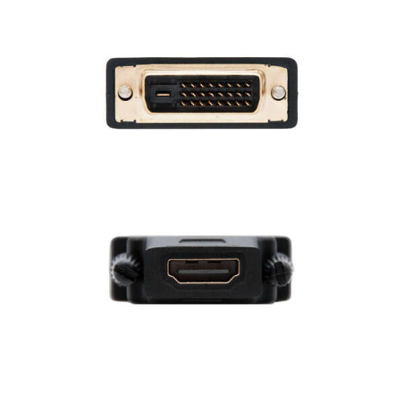 Adaptateur DVI vers HDMI Nanocable - 24+1/M-HDMI A/H - Couleur Noir