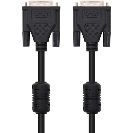 Nanocable Câble DVI Dual Link 24+1 Mâle vers DVI 24+1 Mâle 1.80m - Couleur Noir