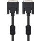 Câble Nanocable DVI Dual Link 24+1 Mâle vers DVI 24+1 Mâle 5m - Couleur Noir