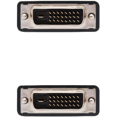 Câble Nanocable DVI Dual Link 24+1 Mâle vers DVI 24+1 Mâle 5m - Couleur Noir