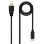 Câble Nanocable HDMI v1.3 Mâle vers Mini HDMI Mâle 1.80m - Couleur Noir