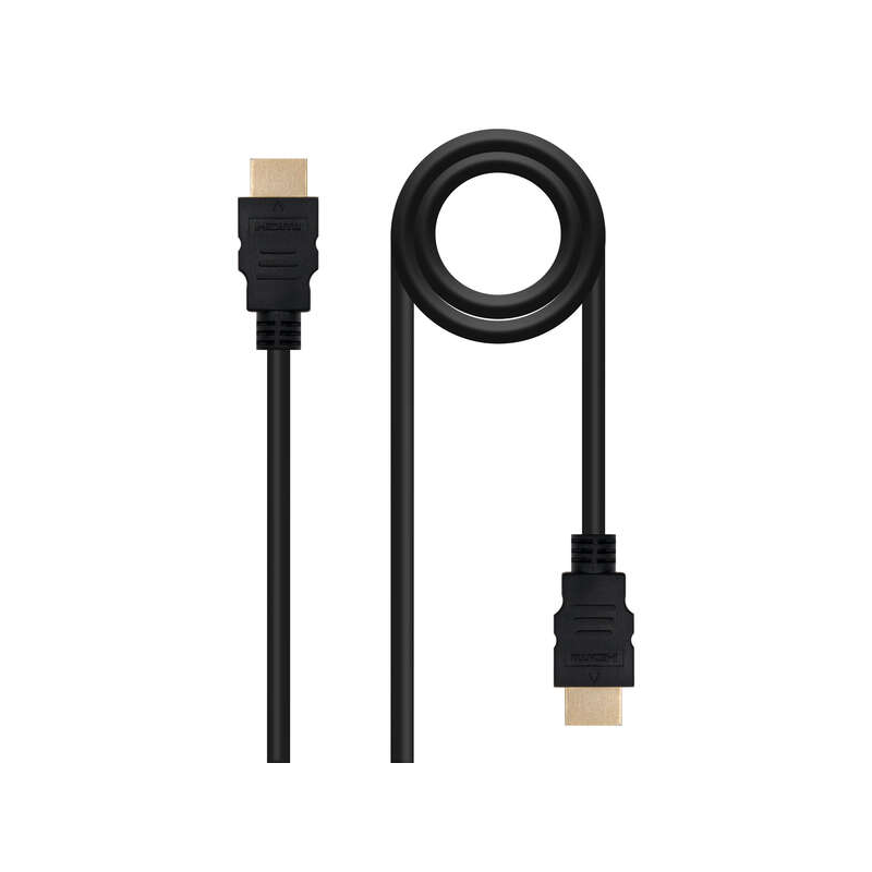 Câble HDMI Haute Vitesse Nanocable / HEC - A/MA/M - 1.5m - Couleur Noir