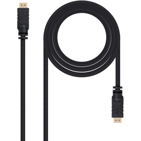 Câble Nanocable HDMI v1.4 avec Répéteur Mâle vers HDMI v1.4 Mâle 15m - Haut Débit - Couleur Noir