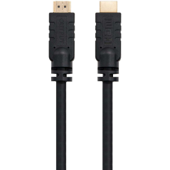 Câble Nanocable HDMI v1.4 avec Répéteur Mâle vers HDMI v1.4 Mâle 15m - Haut Débit - Couleur Noir
