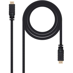 Câble Nanocable HDMI v1.4 avec Répéteur Mâle vers HDMI v1.4 Mâle 25m - Haut Débit - Couleur Noir