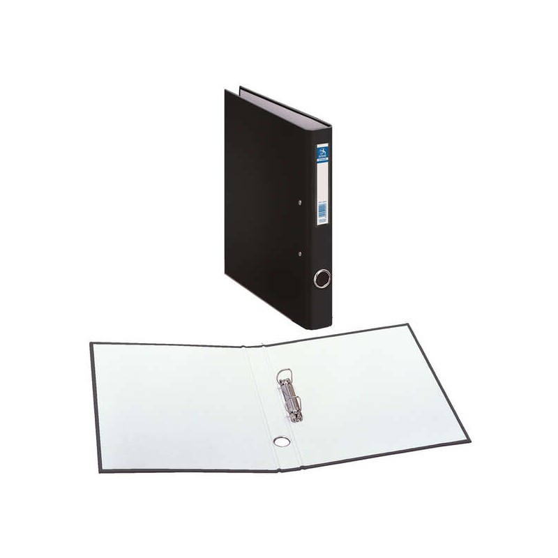 LOT de 12 Chemise en carton Dohe doublée de polypropylène - Format A4 - Anneaux mixtes - Ollao et porte-cartes au dos