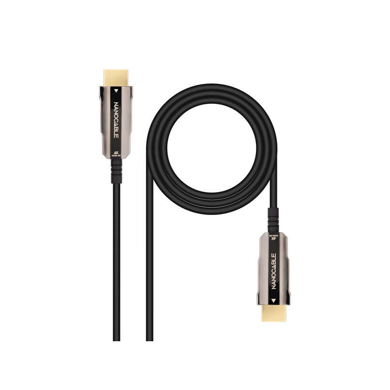 Nanocable Câble HDMI v2.0 Mâle vers HDMI v2.0 Mâle 15m - 4K@60Hz 18Gbps - Couleur Noir