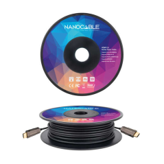 Câble Nanocable HDMI v2.0 Mâle vers HDMI v2.0 Mâle 80m - 4K@60Hz 18Gbps - Couleur Noir