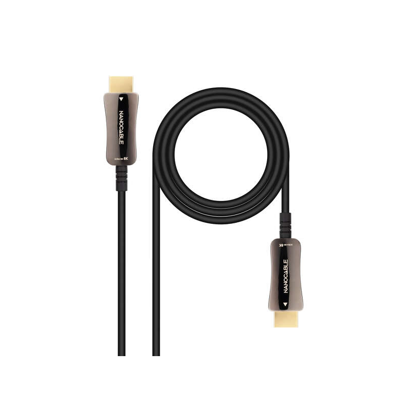 Nano Câble HDMI v2.1 Mâle vers HDMI v2.1 Mâle 15m - 8K@60Hz 4K@120Hz 48Gbps - Couleur Noir