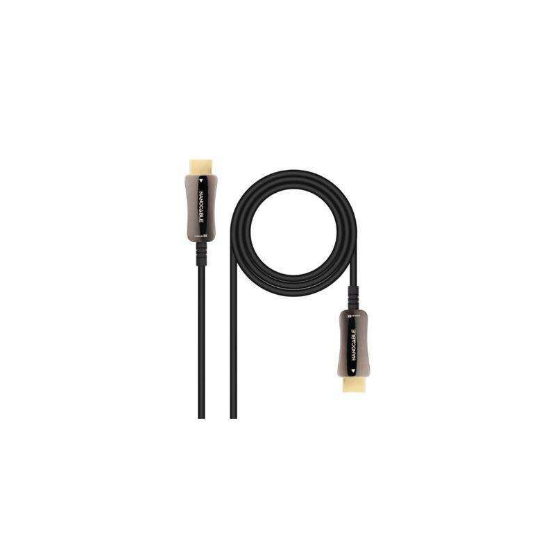 Nanocable Câble HDMI v2.1 Mâle vers HDMI v2.1 Mâle 20m - 8K@60Hz 4K@120Hz 48Gbps - Couleur Noir