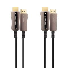 Câble Nanocable HDMI v2.1 Mâle vers HDMI v2.1 Mâle 80m - 8K@60Hz 4K@120Hz 48Gbps - Couleur Noir