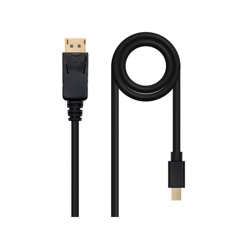 Nanocable Câble Mini DP Mâle vers DisplayPort Mâle 2m - Couleur Noire