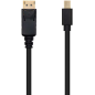 Nanocable Câble Mini DP Mâle vers DisplayPort Mâle 2m - Couleur Noire