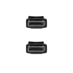 Câble DisplayPort Nanocable 1.4 CCS DP/M-DP/M - Longueur 1 m - Couleur noire