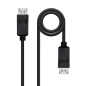 Câble DisplayPort Nanocable 1.4 CCS DP/M-DP/M - Longueur 5 m - Couleur noir