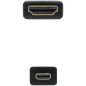 Câble Micro HDMI v1.4 Mâle vers HDMI v1.4 Mâle Nanocable 0.80m - Haut Débit - Couleur Noir