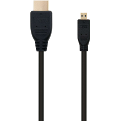 Câble Micro HDMI v1.4 Mâle vers HDMI v1.4 Mâle Nanocable 1.80m - Haut Débit - Couleur Noir