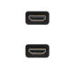 Câble Nanocable HDMI v2.0 Mâle vers HDMI v2.0 Mâle 1.50m - 4K@60Hz 18Gbps - Haut Débit - Revêtement Nylon Tressé - Couleur Noir/